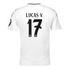 Camiseta de fútbol Real Madrid Lucas V. 17 Primera Equipación 2024-25 - Hombre